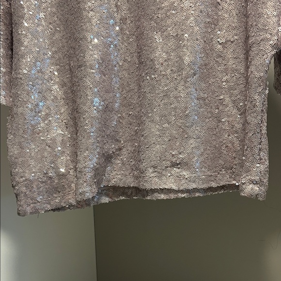 Anthropologie Lavender Sequin Blouse - Picture 9 of 9